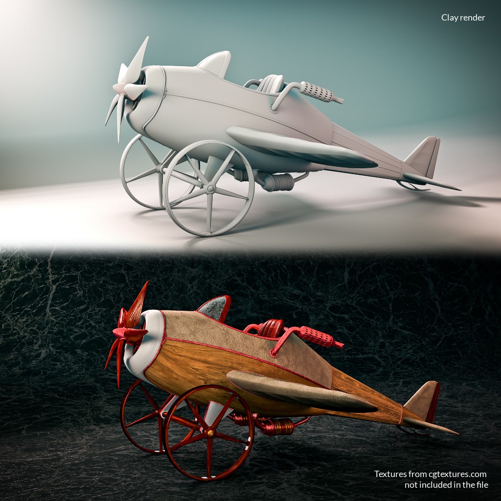 Steampunk Mini Aircraft preview image 1